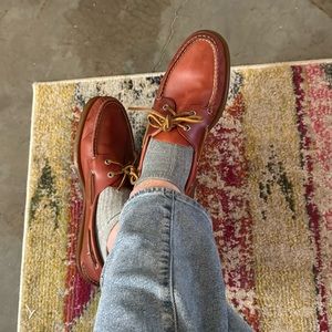 Sperry TOPSIDER for Men: A/O 2-eye Cyclone Cardinal Red Boat Shoes
